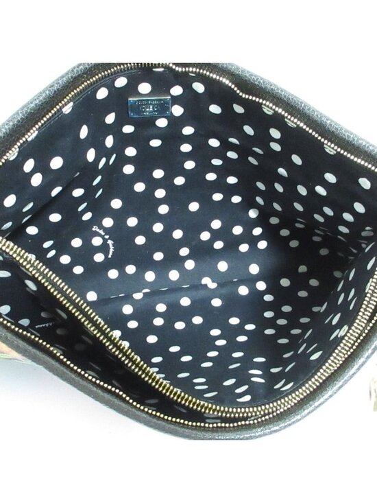 Dolce&Gabbana Shoulder Bag Floral Bags & Handbags for Women  Dolce & Gabbana Cleo Floral Print 2-Way Clutch / Shoulder Bag Black Pre Owned
